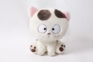Japan 1993 Sony Tama and Friends Koma Plush Cat White and Brown ~ 260917-WH 400